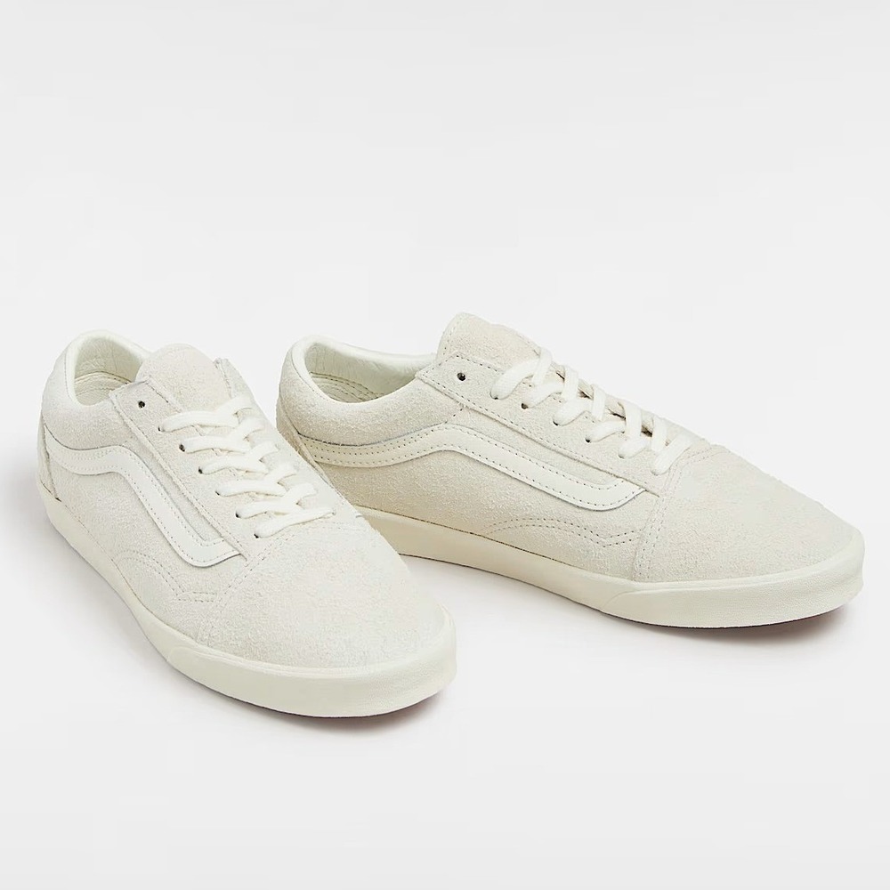 Vans Old Skool Lowpro Marshmallow Hairy Suede Sneakers Wmns 8.5 Men 7 UNISEX NEW
